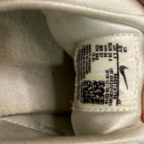 Nike Air Huarache Run G5 White Pure Platinum Youth Size 6 - Picture 7 of 9